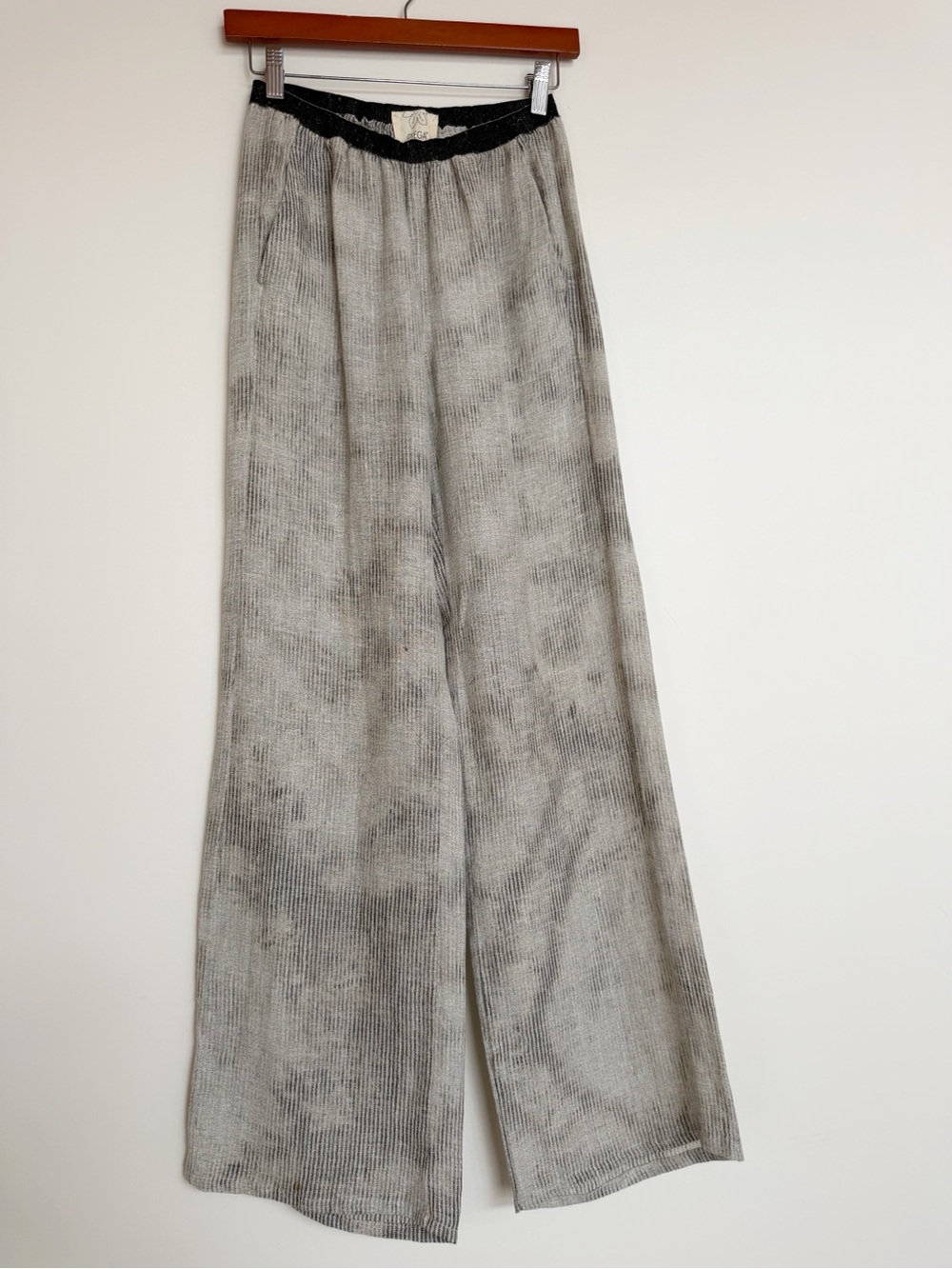 DIEGA Linen Wide Leg Pull On Pants Size Medium